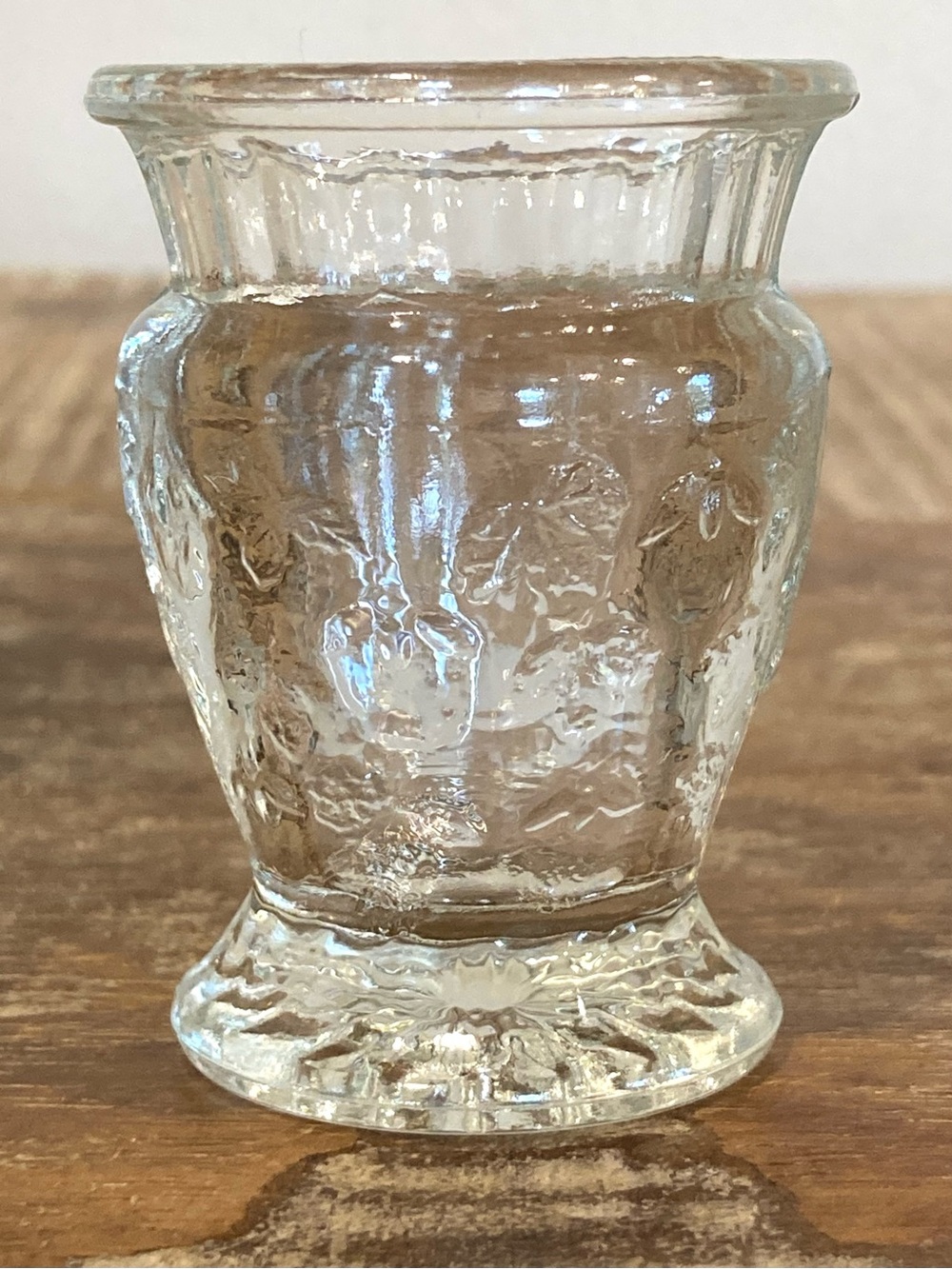 Kokomo Jenkins Clear Glass Falcon Strawberry Pattern Toothpick Holder EAPG - Picture 3 of 7